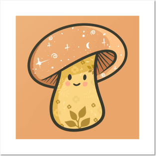 Cute mushroom Posters and Art